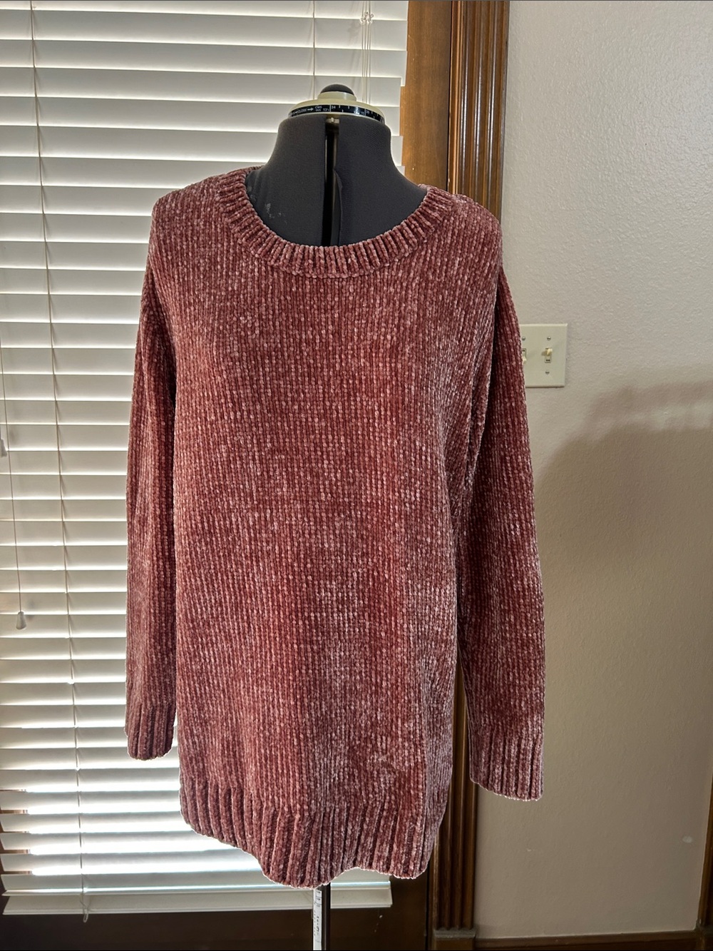 Orvis Chenille Crewneck Sweater in Rust Women’s XL